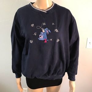 Disney Large Blue Eeyore sweatshirt pullover